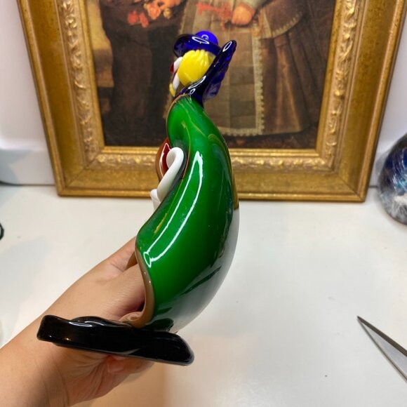 Vintage Murano Clown Art Glass Hand-Blown Candy Dish Ashtray Bowl As Is - Picture 7 of 10
